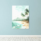 Beach Landscape Leinwanddruck (Insitu (Holzboden))