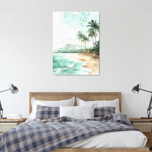 Beach Landscape Leinwanddruck (Insitu (Schlafzimmer))