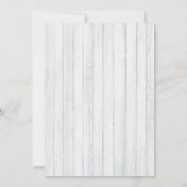 Beach Lantern Starfish Einladung (Rückseite)