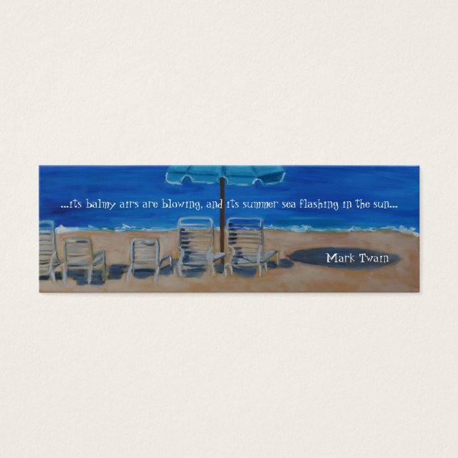 Beach Lesezeichen (Vorderseite)