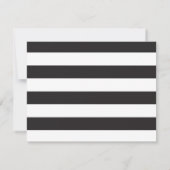 Beach-Leuchtturm| Nautical Wedding RSVP B/W (Rückseite)