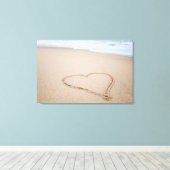 Beach Liebe I Leinwanddruck (Insitu (Holzboden))
