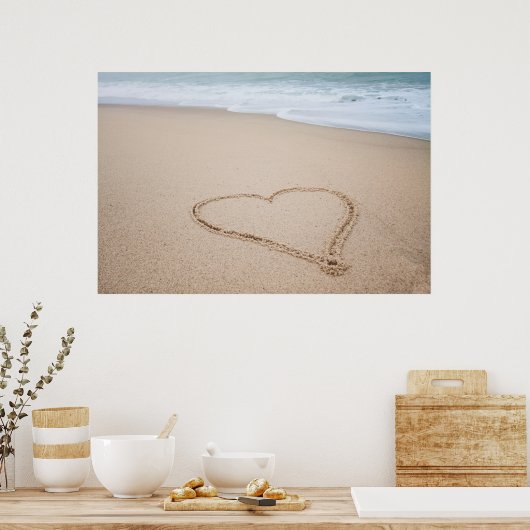 Beach Liebe I Poster (Küche)