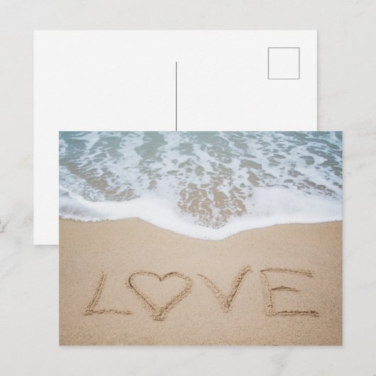 Beach Liebe II Postkarte (Vorne/Hinten)