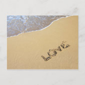 Beach Liebe Postcard Postkarte (Vorderseite)