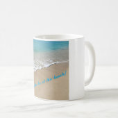 Beach-Liebhaber-Szene aus der Key West-Tasse Kaffeetasse (VorderseiteRechts)