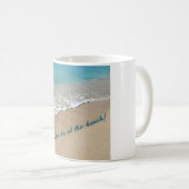 Beach-Liebhaber-Szene aus der Key West-Tasse Kaffeetasse (VorderseiteRechts)