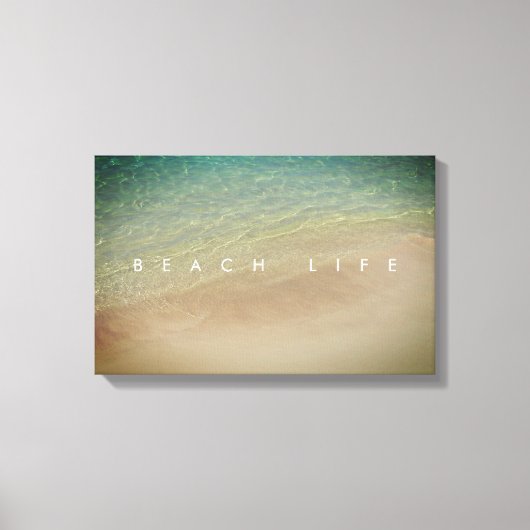 Beach Life Aruba Sand Blue Ocean Leinwanddruck (Vorderseite)