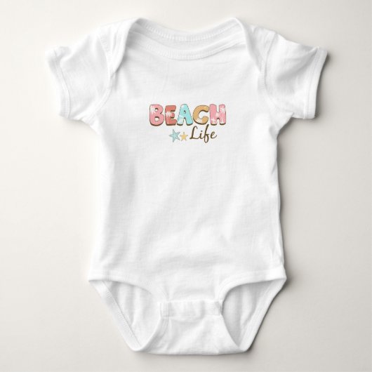 Beach Life Baby Strampler (Vorderseite)