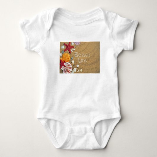 Beach Life Baby Strampler (Vorderseite)