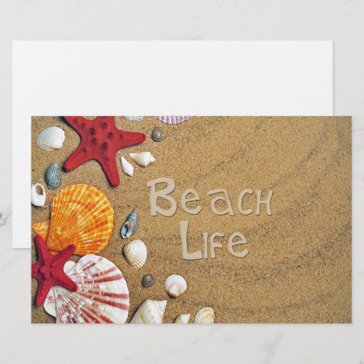 Beach Life Briefpapier (Vorne/Hinten)