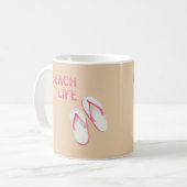 Beach Life Flip Flops Kaffeetasse (Vorderseite Links)