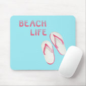 Beach Life Flip Flops Mousepad (Mit Mouse)
