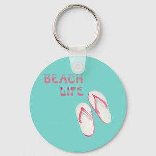 Beach Life Flip Flops Schlüsselanhänger