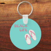 Beach Life Flip Flops Schlüsselanhänger (Vorderseite)