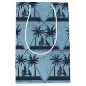Beach Life Geometric Mittlere Geschenktüte (Vorderseite)
