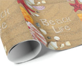 Beach Life Geschenkpapier (Rolleneckpunkt)