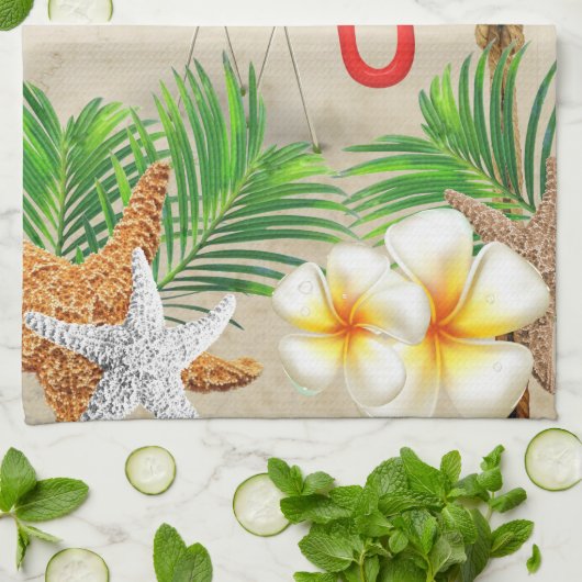 Beach Life Geschirrtuch (Gefaltet)