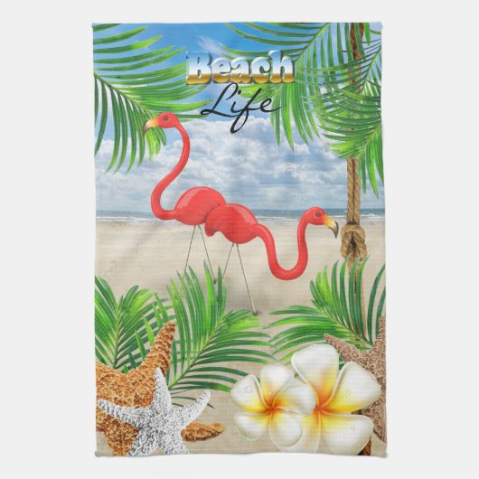 Beach Life Geschirrtuch (Vertikal)