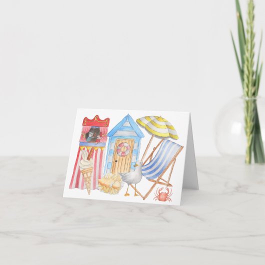 Beach Life Grußkarte Karte (Vorderseite)