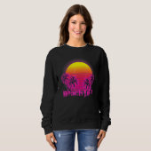Beach Life Islands Electro Retro Sunset Liebe Cali Sweatshirt (Vorne ganz)