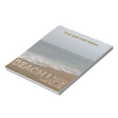 Beach Life ist das beste Leben - Notizblock an der (Rotiert)