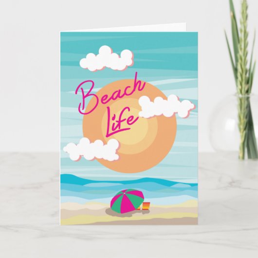 Beach Life Karte (Vorderseite)