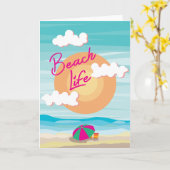 Beach Life Karte (Gelbe Blume)