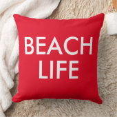 Beach Life Lifeguard Geschenk rot Kissen (Decke)