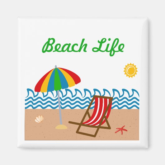 Beach Life Magnet (Vorne)