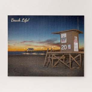 Beach Life! Newport Beach bei Dämmerung Puzzle