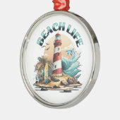 Beach Life Ornament Aus Metall (Links)