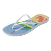 Beach Life Personalisiert Badesandalen (Schrägansicht)