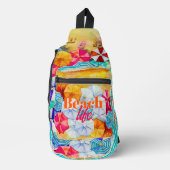 Beach Life Personalisiert Crossbody Bag (Vorderseite)