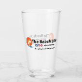 Beach Life - Pint Glass Glas (Rückseite)