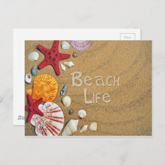 Beach Life Postkarte (Vorne/Hinten)