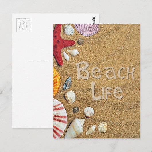 Beach Life Postkarte (Vorne/Hinten)