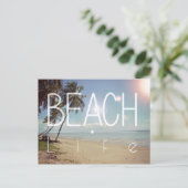 Beach Life Postkarte (Stehend Vorderseite)