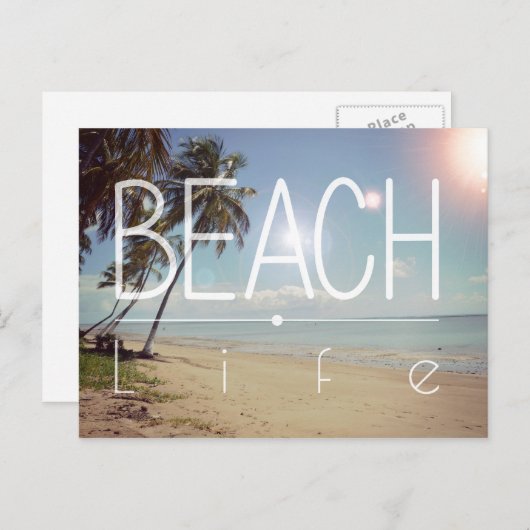 Beach Life Postkarte (Vorne/Hinten)