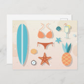 Beach Life Postkarte (Vorne/Hinten)