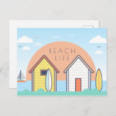 Beach Life Postkarte (Vorne/Hinten)