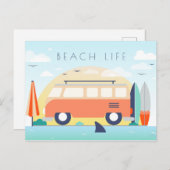 Beach Life Postkarte (Vorne/Hinten)