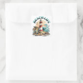 Beach Life Quadratischer Aufkleber (Tasche)
