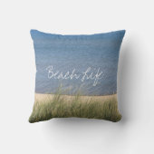 Beach Life Quotes Foto Custom Landschaftlich Coast Kissen (Rückseite)