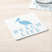 Beach Life Rechteckiger Pappuntersetzer (angewinkelt)