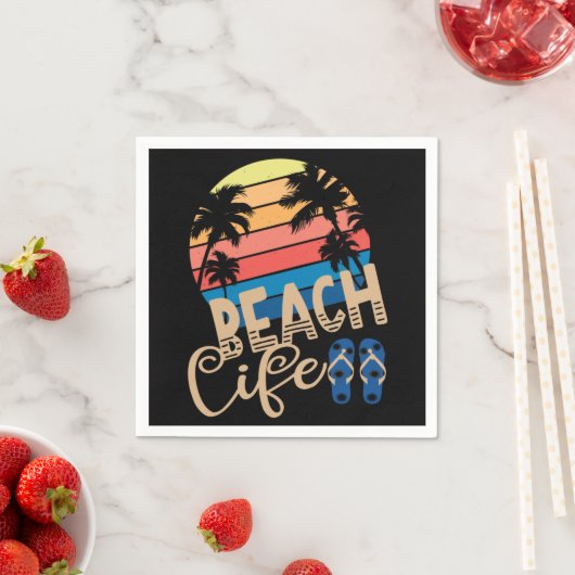 Beach Life Serviette (Beispiel)