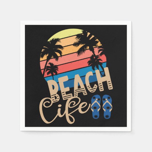 Beach Life Serviette (Vorderseite)