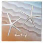 Beach Life Starfish Fliese (Vorderseite)