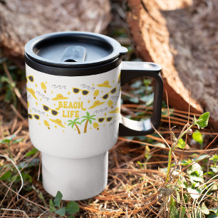 Beach Life Sublimation Reisebecher