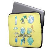 Beach Life Thunder_Cove Laptopschutzhülle (Vorderseite Links)